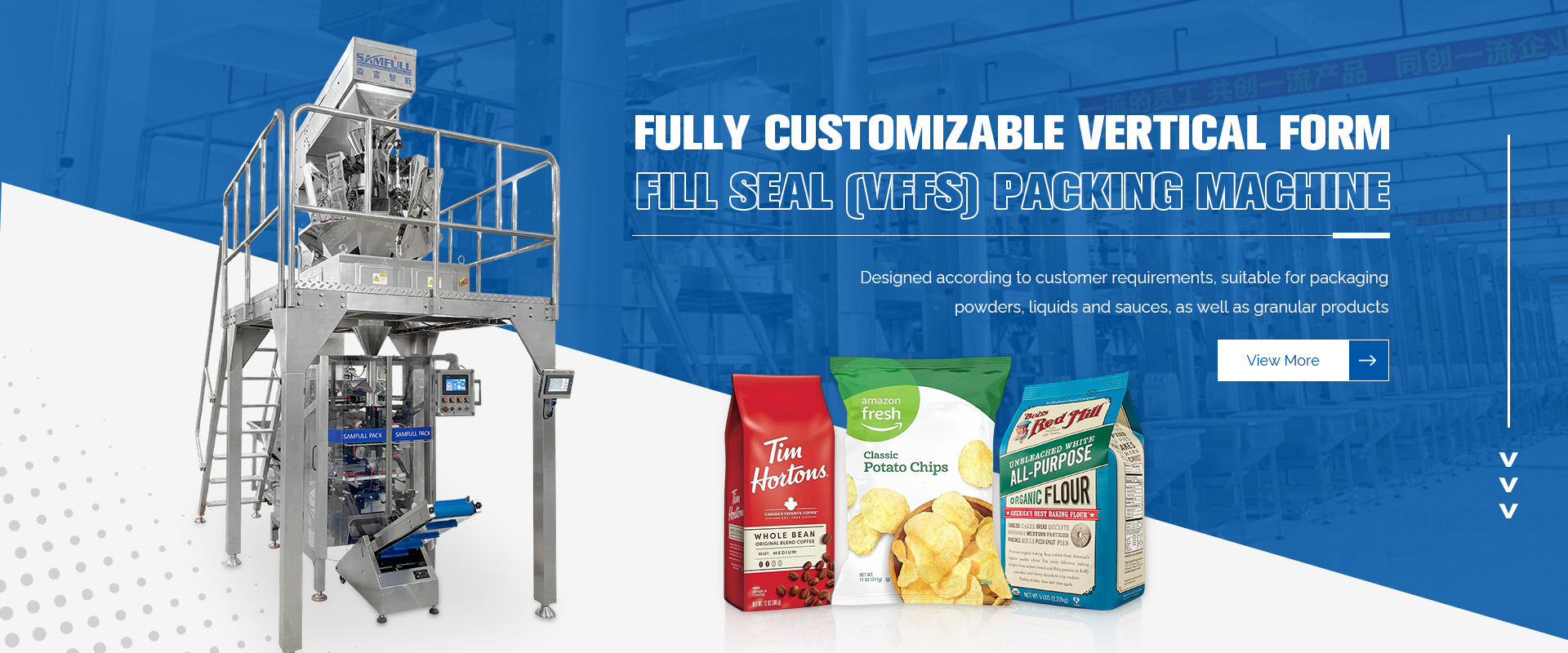 samfull multilane sachet packing machine