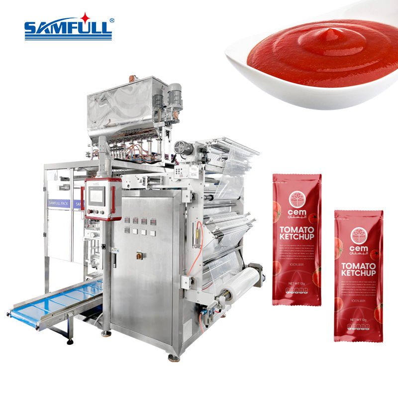 Multi-lane Packing Machine for Liquid & Sauce Packaging